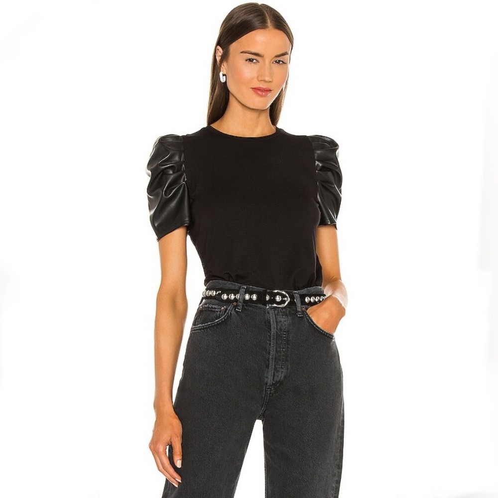 Generation Love Penny Vegan Top in Black - NWT